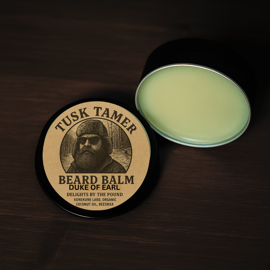 “Natural bergamot citrus beard balm small batch Appalachian made men’s grooming”